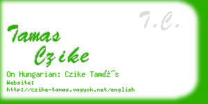 tamas czike business card